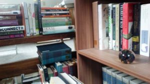 shelves, books